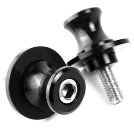Universal CNC Aluminium Stand Holder - 2 Pieces M10 x 1.25 Bobbins Repair Stand for Z750 Ninja 250 ER6N ZX10R ZX6R Versys1000 FZR 1000 400 600R - Black