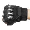 Oubaiya Steel Outdoor Knuckle Motorcycle Motorbike Powersports Safety Gloves (Medium,