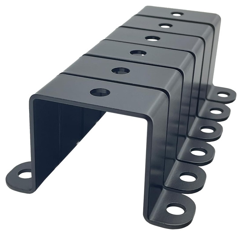 6 PCS 2x2" Square Pipe Tube Strap Clamps,2 inch metal