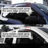 2pcs Original Shatterproof Rainproof Side Window Wind Deflector for Jeep
