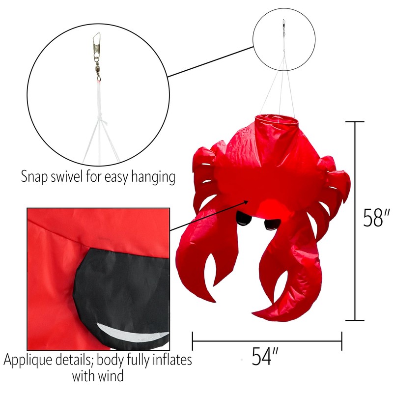 In the Breeze 5230 — Crab Big Breeze Windsock™ —