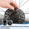 Lechengjia Pack of 4 Bicycle Cassette Tool for Removing Cassettes