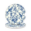 Blue Bird Floral Car Coasters for Cup Holders, Absorbent Ceramic