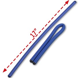 Andalus Twist Rubber Ties, 17-Inch Reusable Twist Ties in Yellow Color - Holds Up to 110 Pounds (12 Pack)