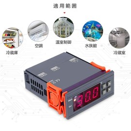 AIEK Temperature Controller MH1210W Digital Temperature Controller Thermocouple with -50~110 Celsius Degree Sensor 90-250V 10A