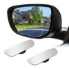 UHANBUT Rectangular Car Blind Spot Mirror, Adjustable Frameless HD Convex