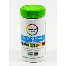 Rainbow Light CERTIFIED MENS Multivitamin 120 vegetarian capsules 03/2027