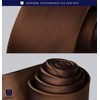 HISDERN TL-03S Plain Shiny Necktie Square Set, Men's, Formal Business,