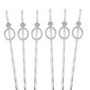 24 PCS Bachelorette Straws Diamond Ring BacheloretteParty Decorations Straws Set