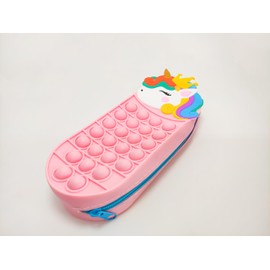 Kiskadees Unicorn Pencil Case, Unicorn Pencil Case for Girls, Pop It Pencil Case, Pink Pencil Case, Girls Pencil Case