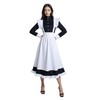 Women's Classic Maid Long Dress Black and White Apron Lolita
