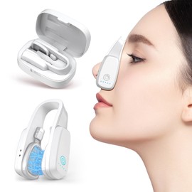 EMS Nose Clip, Nose Beauty Device, Nose Beauty Device, Nose Muscle Care, Nose Muscle Trainer, Low Frequency Pulse, 5 Levels of Adjustment, Pain Resistant, Type-C Charging, 10 Minutes Auto Off