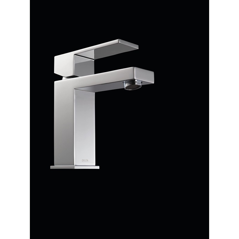 Delta Faucet Modern Single Hole Bathroom Faucet, Chrome Single Handle