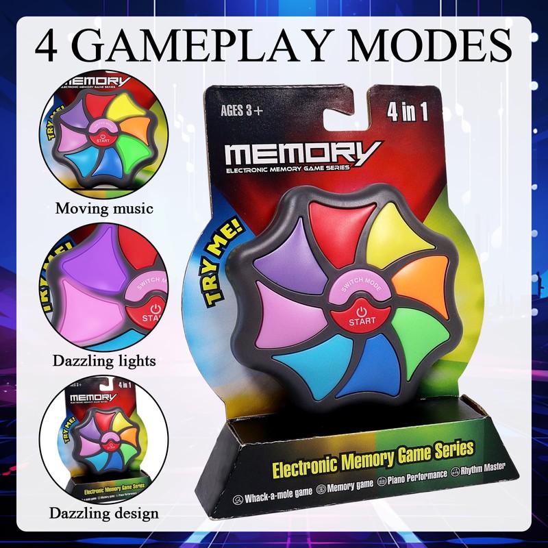 Seasboes Memory Training Game, Children's Electronic Memory Game, Portable Electronic