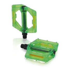 XLC Plattform-Pedal PD-M16, Grün, One Size