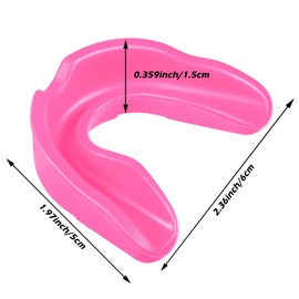 10 Protectores Bucales Deportivos de Goma Guardia de Juego de Armadura de Dientes para Boxeo Baloncesto Fútbol Hockey Karate Baloncesto (Rosa)