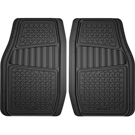 Armor All 2-Piece Black All Season Truck/SUV Rubber Floor Mat, Model:78830