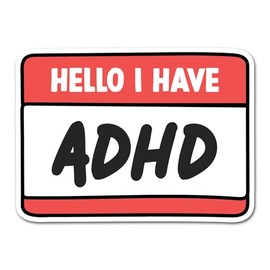 2 x 10cm ADHD Club Vinyl Stickers - Neurodiversity Neurodivergent Awareness Autism Autistic Invisible Hidden Disability Decal Sticker #82465