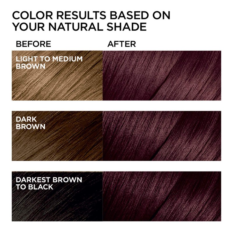 L'Oreal Paris Feria Multi-Faceted Shimmering Permanent Hair Color, Chocolate Cherry,