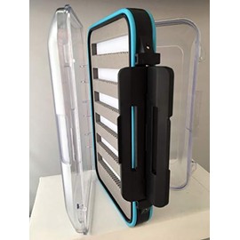 Fly Box High Capacity -Fly Fishing Box/Case Waterproof Double Sided Clear View and waterproof