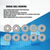 20PCS Miniature Ball Bearings Lightweight Iron Sealed Deep Groove Bearing