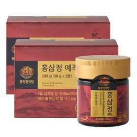 동원천지인 홍삼정 예작 세트 (100g x 2개입) x 2세트 Dongwon Cheonjiin Red Ginseng Extract Yejak Set (100g x 2, Pack of 2 Sets)
