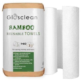 Reusable Paper Towels | Reusable Towels 2 Rolls. Plastic Free Paper Rolls for Home & Kitchen Cleaning