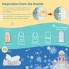 Kingwee Thumb Shower Curtain Clips, Shower Splash Guard Holders, Bathtub