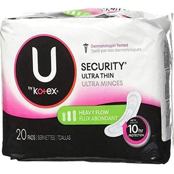 Kotex Kotex Security Ultra Thin Pads Long 20 Each, 3 Count