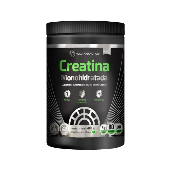 HEALTHADDICTION - Creatina Monohidratada en Polvo - Alta Pureza En