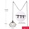 Plug in Pendant Light， Hanging Light with Plug in Cord
