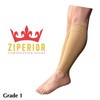 Ziperior 15-20 mmHg Compression Shin Calf No Foot Inside Leg