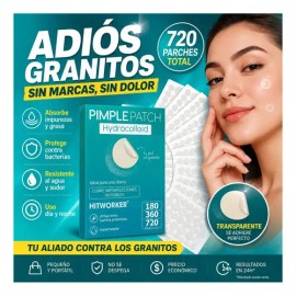 JOVEECO - 720pcs Parches Para Acné Hidrocoloide Absorbe La Grasa,parches acne,parches granos,parches para acne absorbe La Grasa