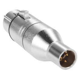 QIANRENON Balanced Headphone Adapter XLR Female to Mini XLR Male for Microphone Speaker Camera Camcorder