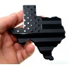 Texas State Black Flag Metal Auto Fender Emblem for Cars