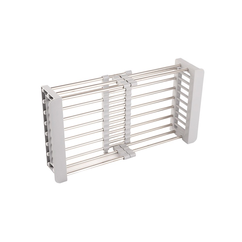 Expandable Sink Drainer Retractable Drain Rack Sink Organizer for Dishes