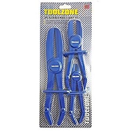 TZ 3PC FLEXIBLE CLAMP SET HANDS FREE BRAKE PAD HOSE PIPE RADIATOR FUEL JUBLEE CLIPS