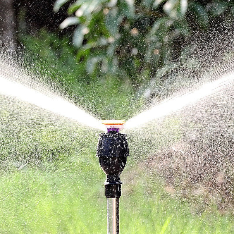 Sprinkler Tripod 360 Degree Rotating Automatic Irrigation Head Liftable Spraying