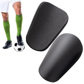 Esforzarse 1 Pair Mini Soccer Shin Guards Shin Pads, 10x6cm Mini Soccer Shin Guards Mini Soccer Shin Guards Soccer Supporter Sports Leg Protectors Reduce Impact Cushion Injury Prevention Adjustable Protector Protective Pad Futsal Sports Supporter Set Mini Soccer Shin Pads for Men and Women (Black)