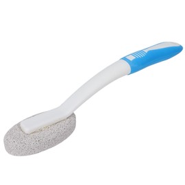 Pumice Stone Cleaning Brush, Hard Water Wand Toilet Bowl Cleaner Ring Remover Brush Scouring Stick Clean with Extra Long Handle for Household Sink Pool Bathroom Kitchen