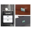 mookaitedecor Abalone Shell Crystal Stone Drawer Knobs with Screws Set