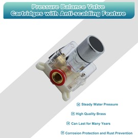 Digital Display Shower Valve Shower Valve Single Way Shower Diverter Valve Shower Mixing Valve Can Use All the Time Polished Chrome