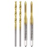 sourcing map Metric Tap & Drill Bit Set, 2pcs M2