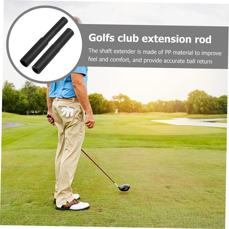 Gatuida 2Pcs Golf Club Shaft Extensions Portable Adjustable Extenders Replaceable