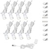 Cefrank Mini Spot Lights with Dimmer, 8 x 1W 360°