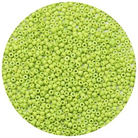 ORNSHIZI 3mm Light Green Seed Beads 8/0 50gram About 1780pcs Seed Beads for Making Wrist Bracelet Earring Necklace Jewelry
