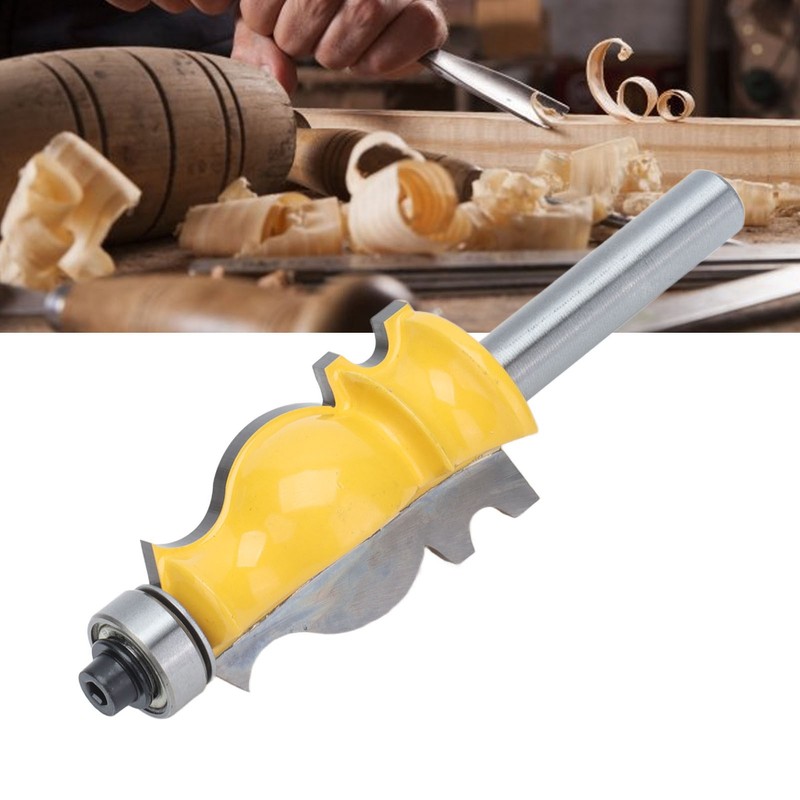 8mm Shank Handrail Milling Cutter Carbon Steel Line Molding Router