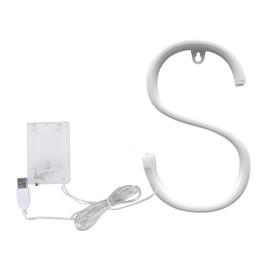 Decorative Neon Light Letter Shape LED Lamp Decoration for Wedding Proposal Party Home (S)