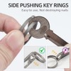 MecArmy EDC Titanium Key Fob, Side-Pushing Designed Protect Your Nails,