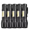 Unbranded 5 Pack Rechargeable LED Flashlight Tactical Police Super Bright